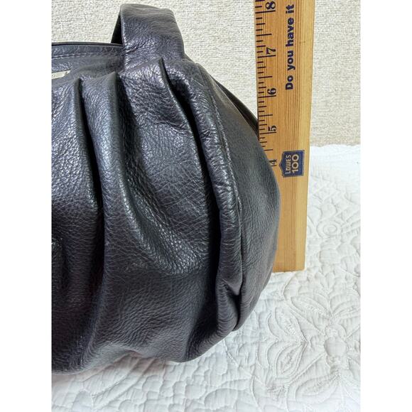 Renato Angi Women’s Black Soft Genuine Leather Shoulder Bag Purse Italy Made - Picture 6 of 14